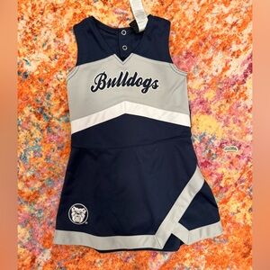 Butler Bulldogs Toddler Cheer Outfit – Navy & Gray (Size 4T)